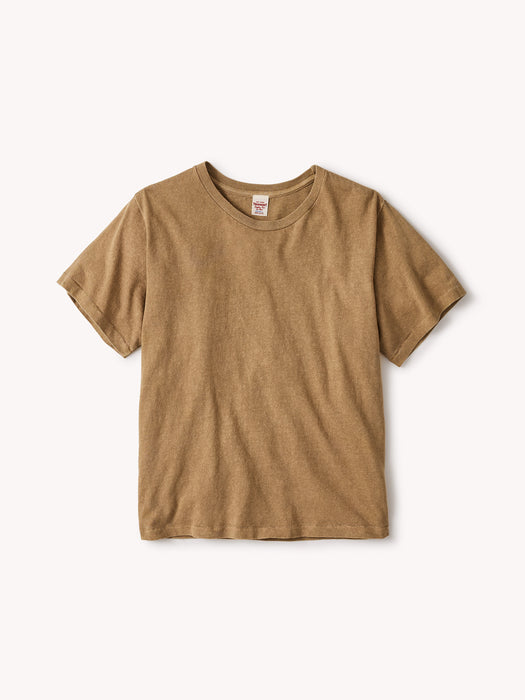 Mainstay Cotton Linen Cut-Off Short Sleeve Button Down