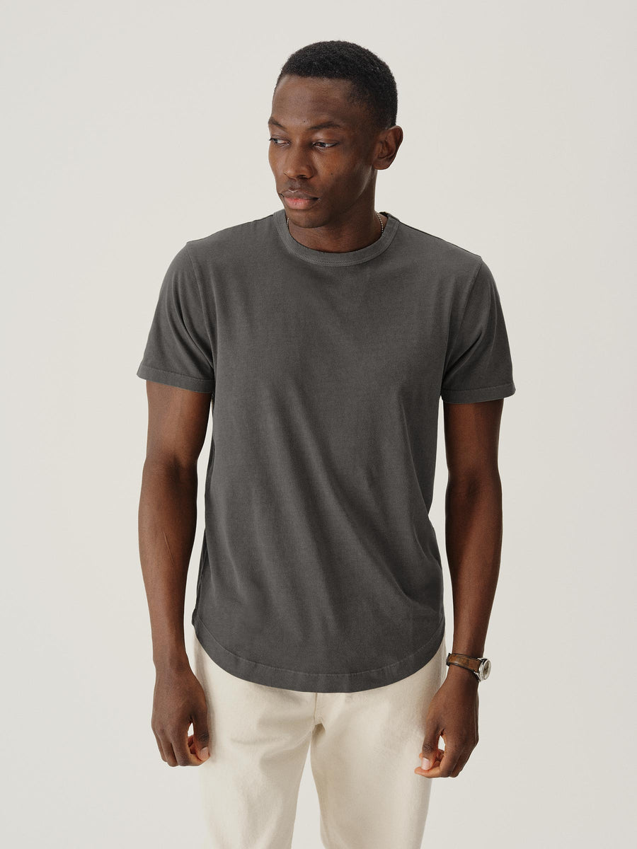 Pima Curved Hem Tee