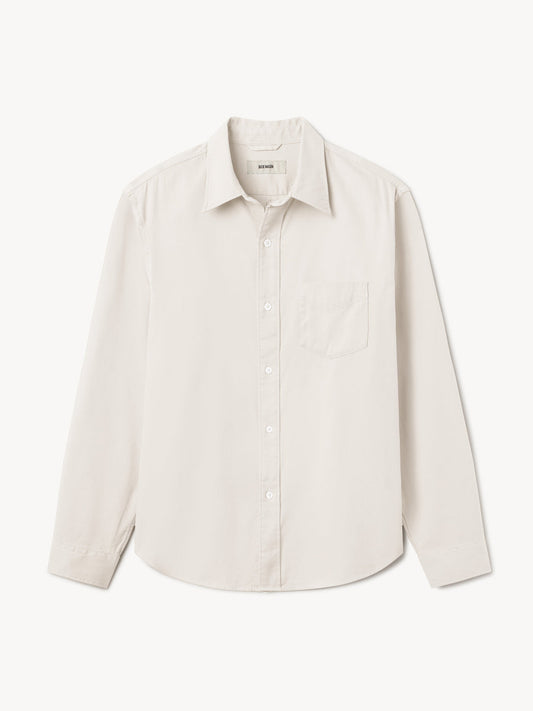Draped Twill One Pocket Shirt