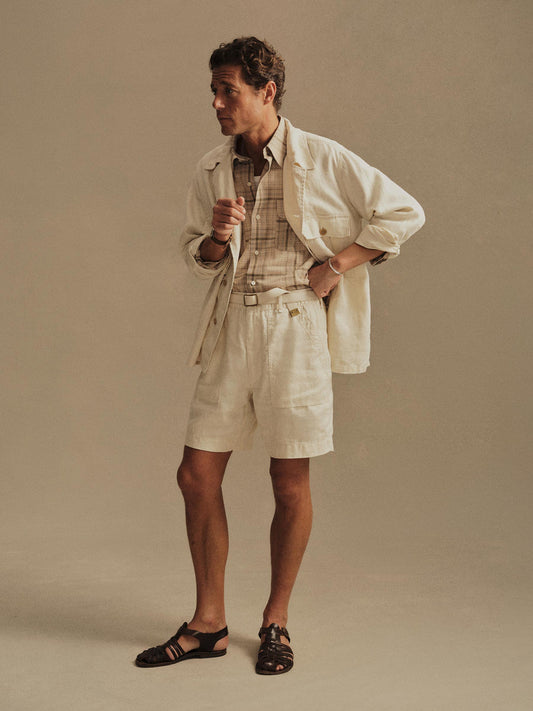 7.5" Loomed Linen OG-107 Fatigue Short