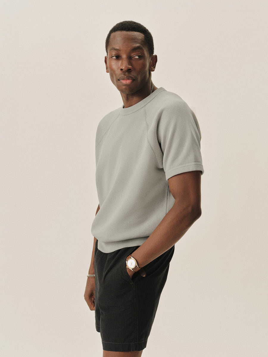 Featherweight Terry S/S Raglan Crewneck