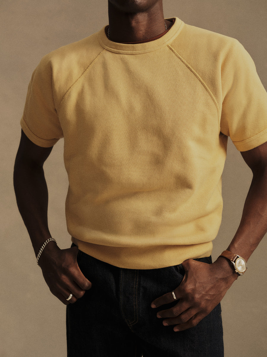 Featherweight Terry S/S Raglan Crewneck