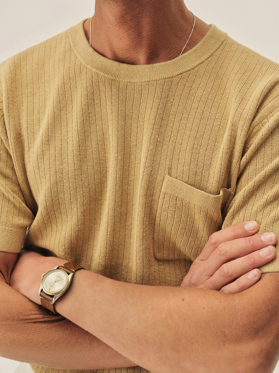 Yuma Hemp Rib Knit Pocket Tee