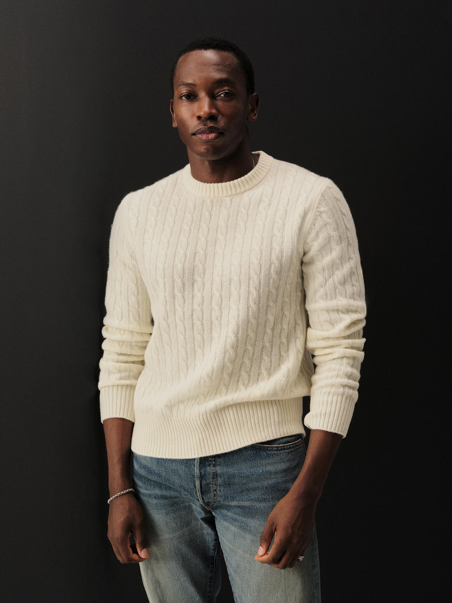 California Cashmere Cable Crew