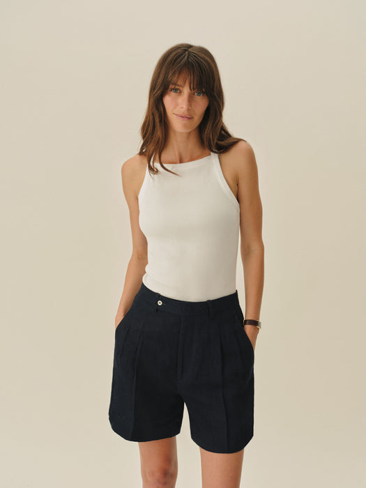 Lighthouse Linen Roll Neck