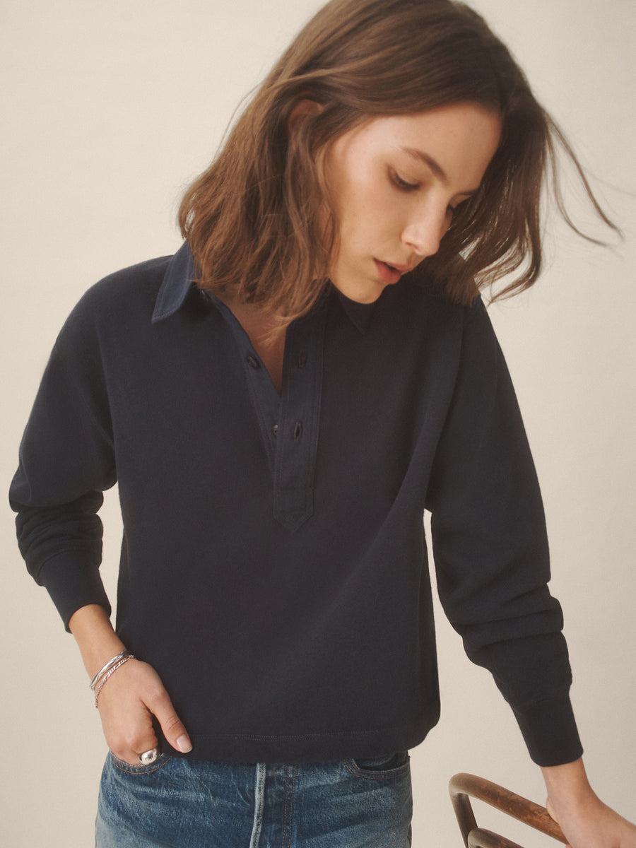 Field-Spec Boyfriend Crop Rugby Polo