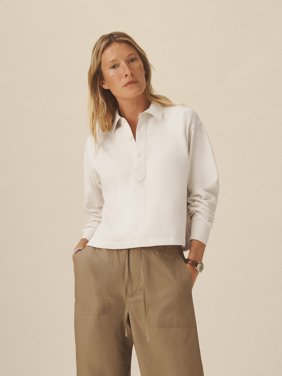 Field-Spec Boyfriend Crop Rugby Polo