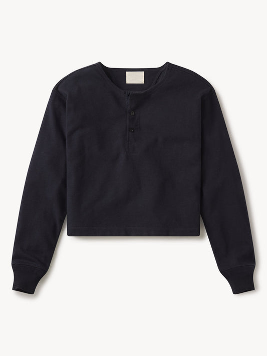 Field-Spec Boyfriend Crop Henley