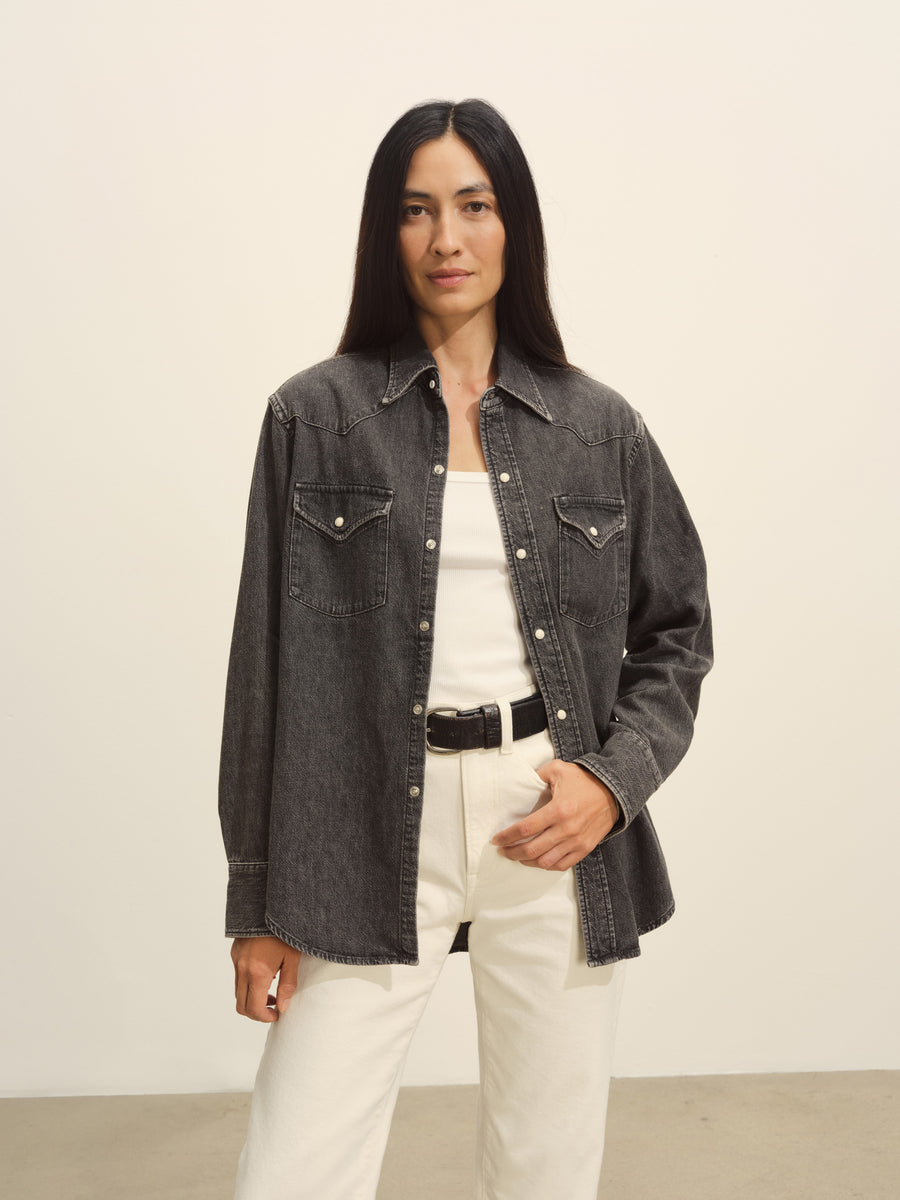 Nep Denim Western Shirt