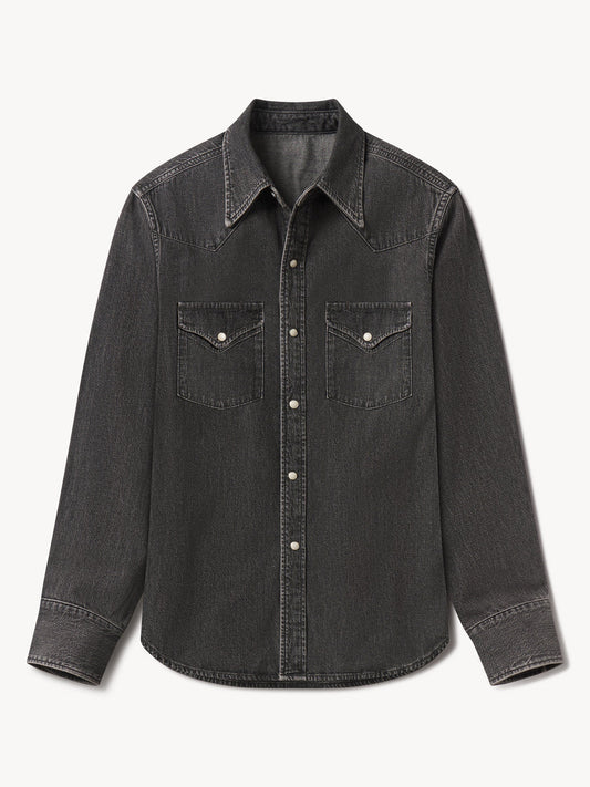 Nep Denim Western Shirt