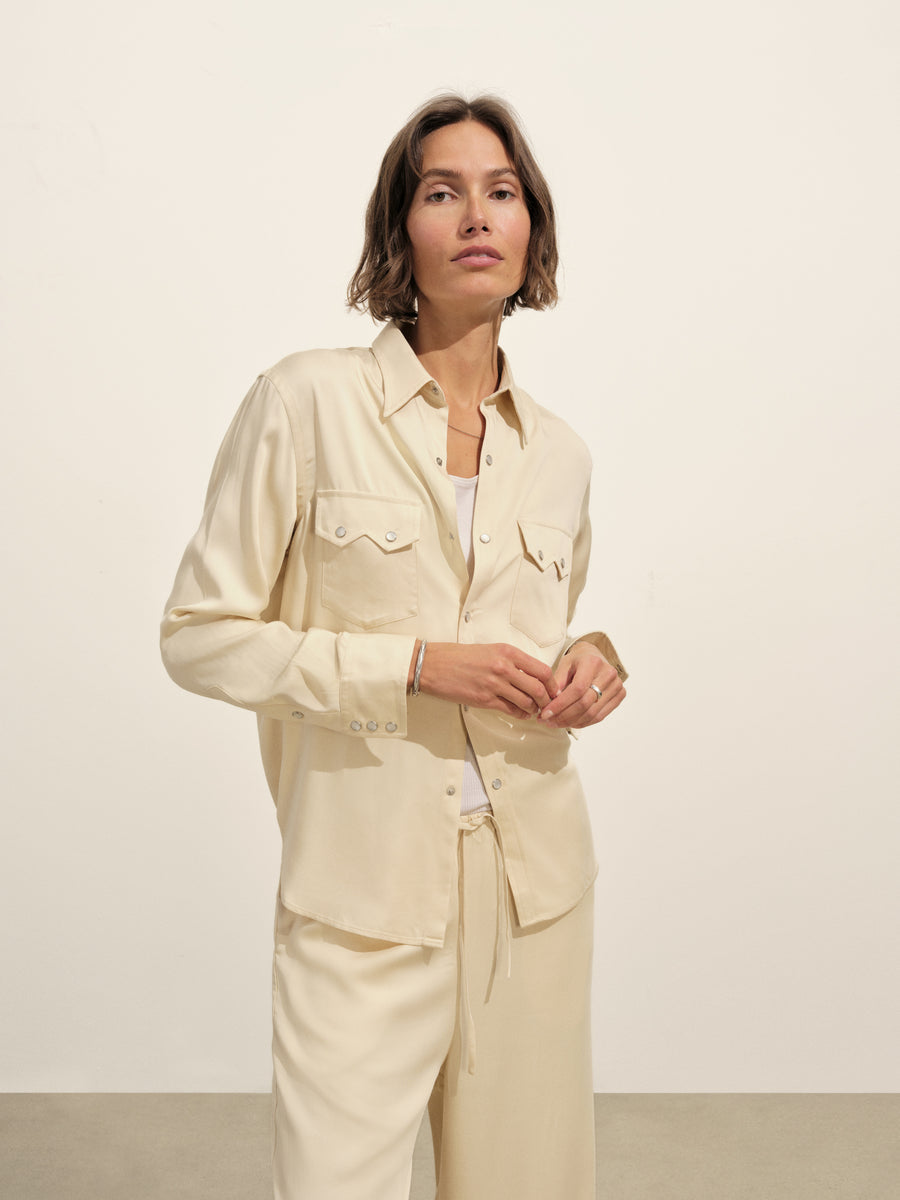 Duskdream Satin Western Shirt