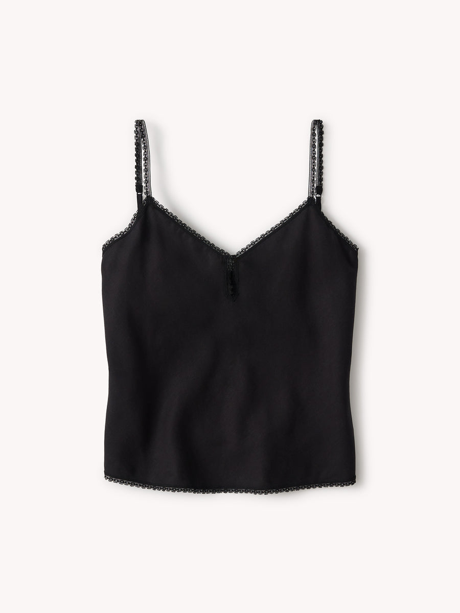 Draped Twill Locket Tank