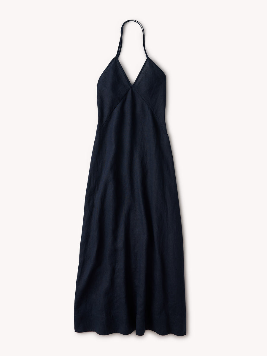 Sea Breeze Linen Slip Dress