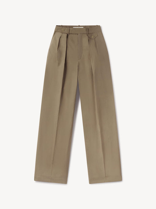 Paperweight Poplin Pleated Trouser