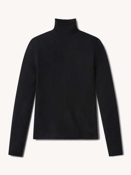 Featherweight Silk Cashmere Turtleneck