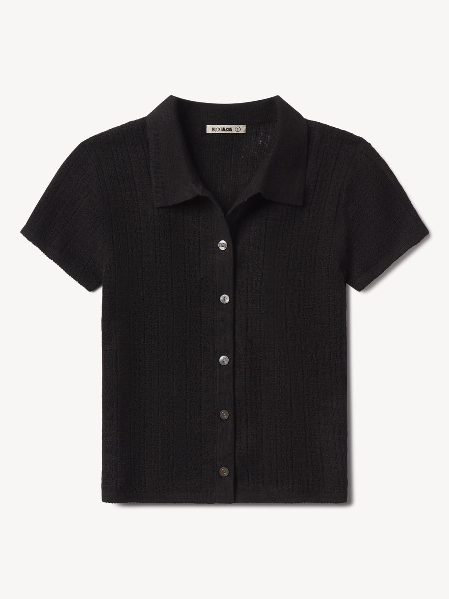 Coastal Linen Pointelle Polo