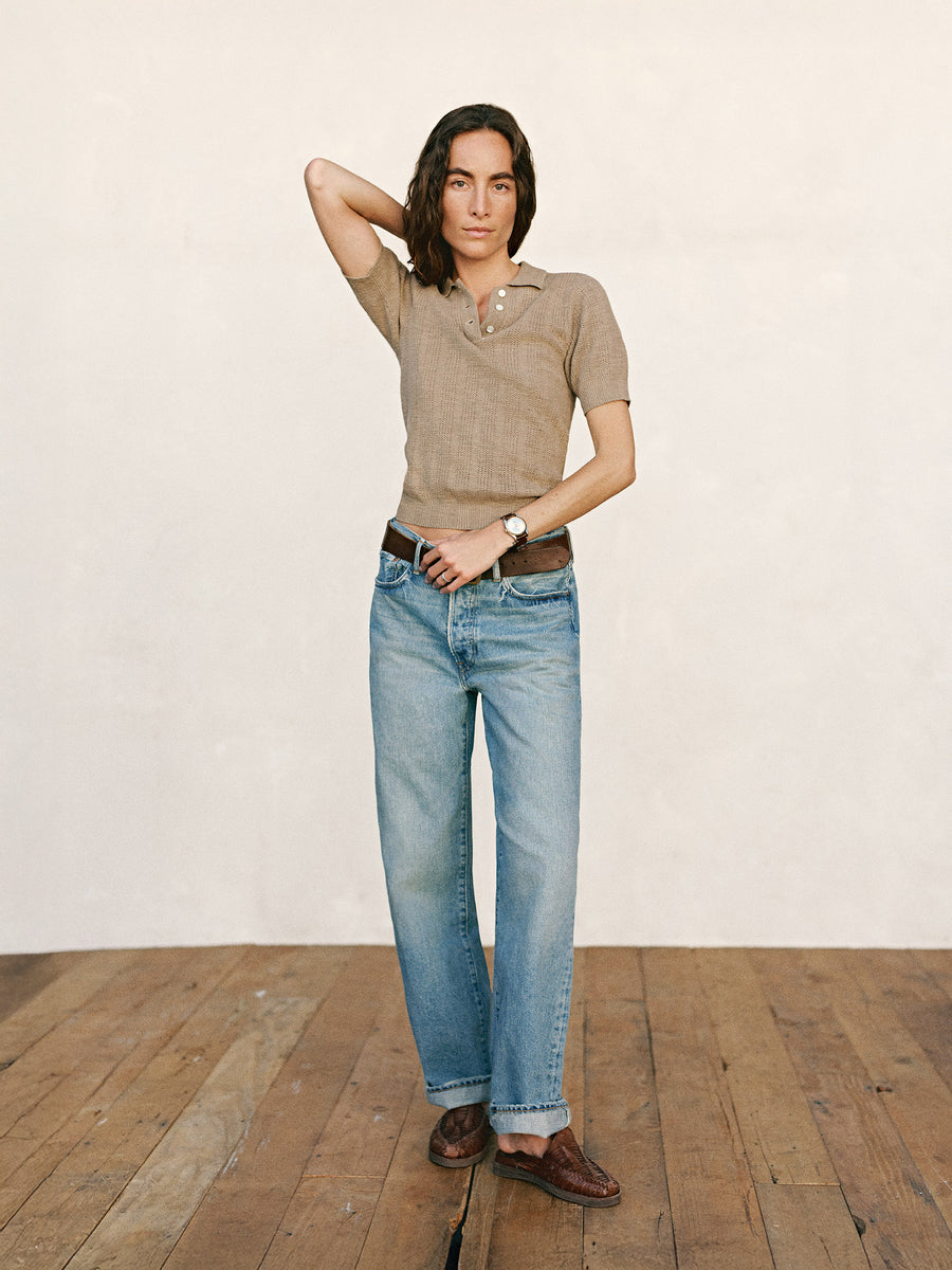 Seacoast Linen Jacquard Polo