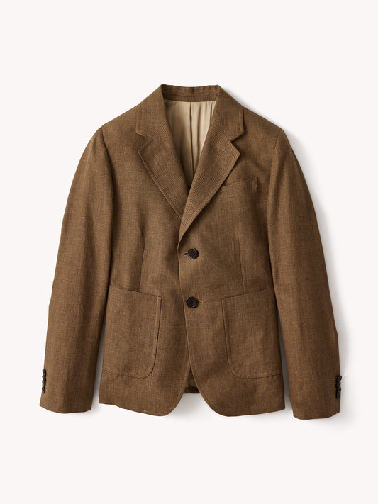 Shrunken Academy Linen Blazer