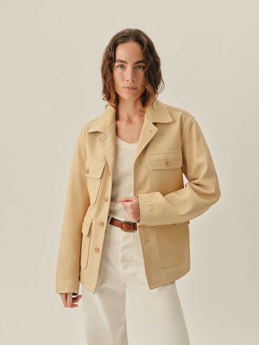 Pebbled Deerskin All Day Field Jacket