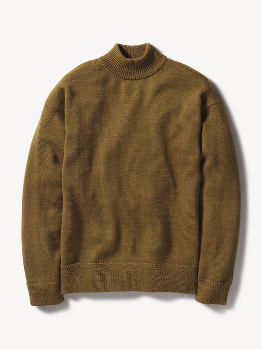 Anatomica Wool Mock Neck Sweater