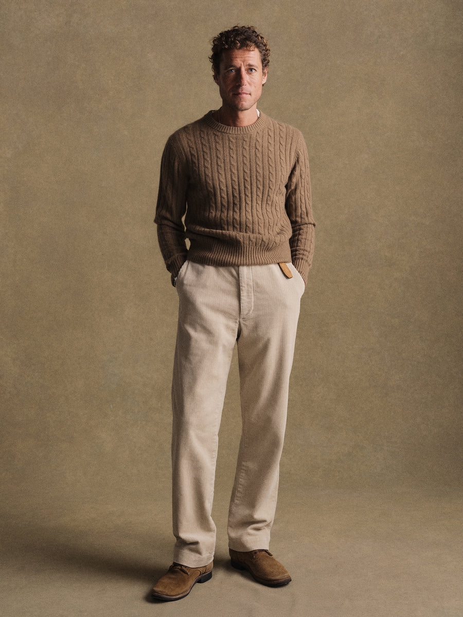 California Cashmere Cable Crew