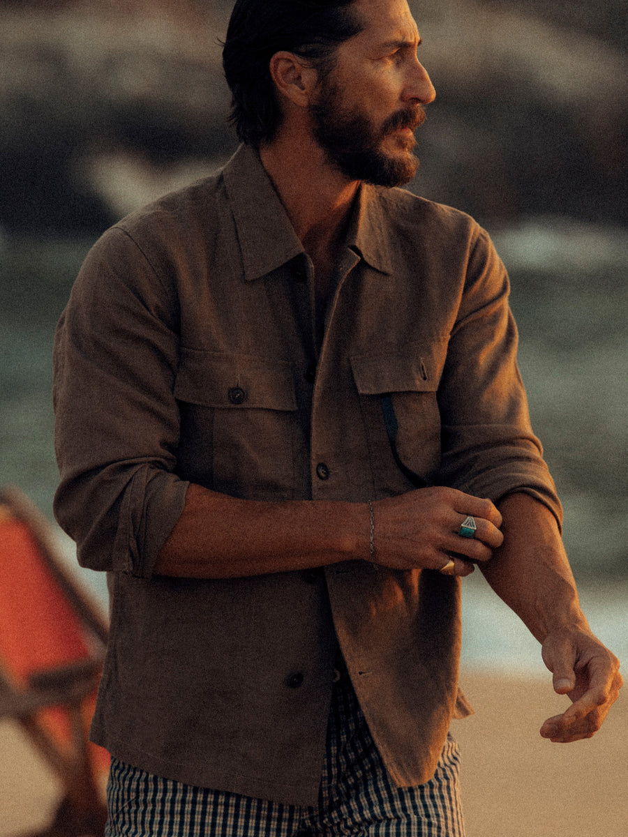Loomed Linen P-43 Fatigue Shirt
