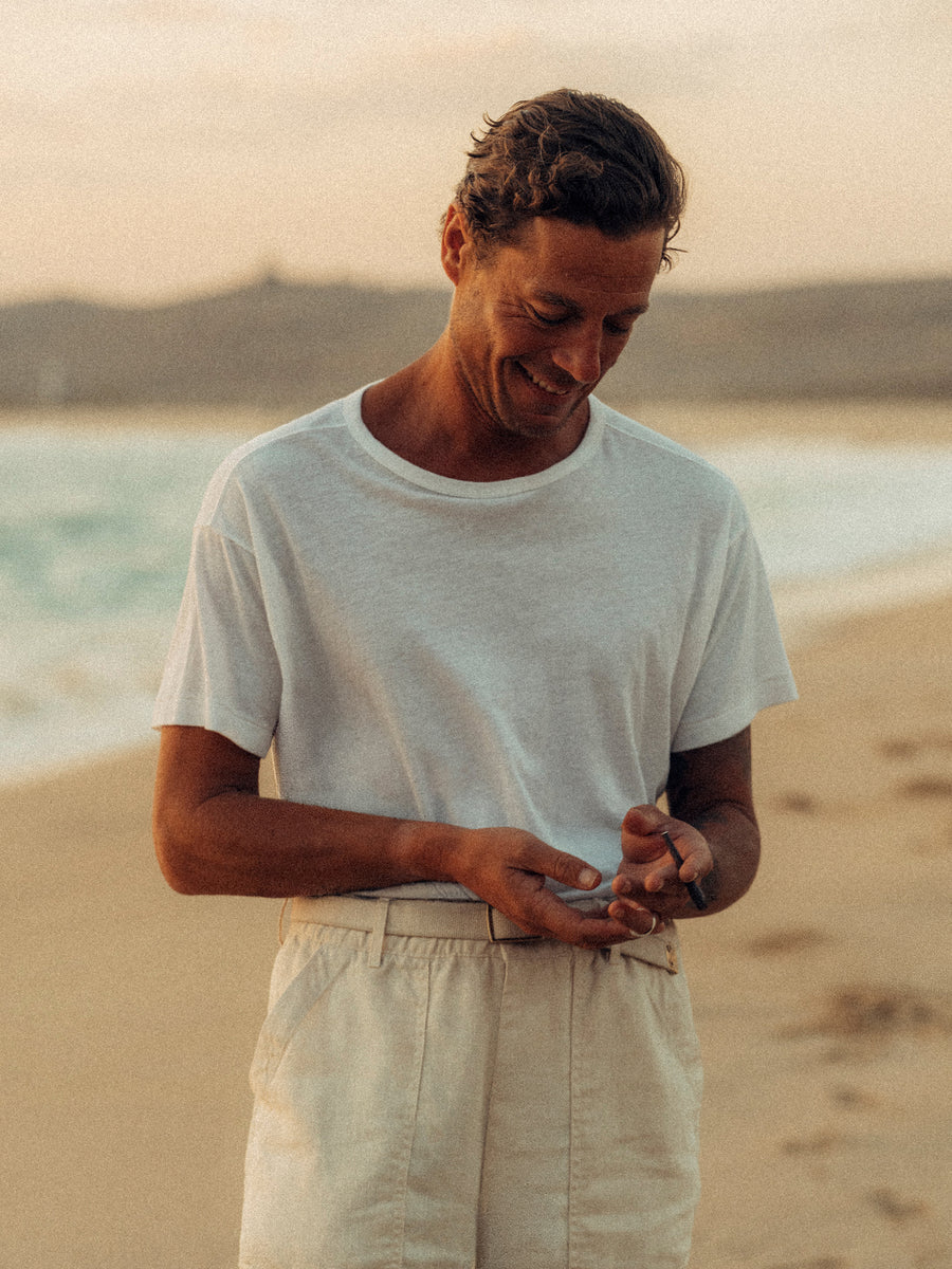 Japanese Cool Cashmere Knit Tee