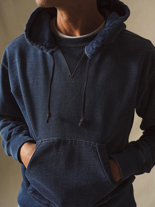 Double Indigo Loopback Afterhood Sweatshirt