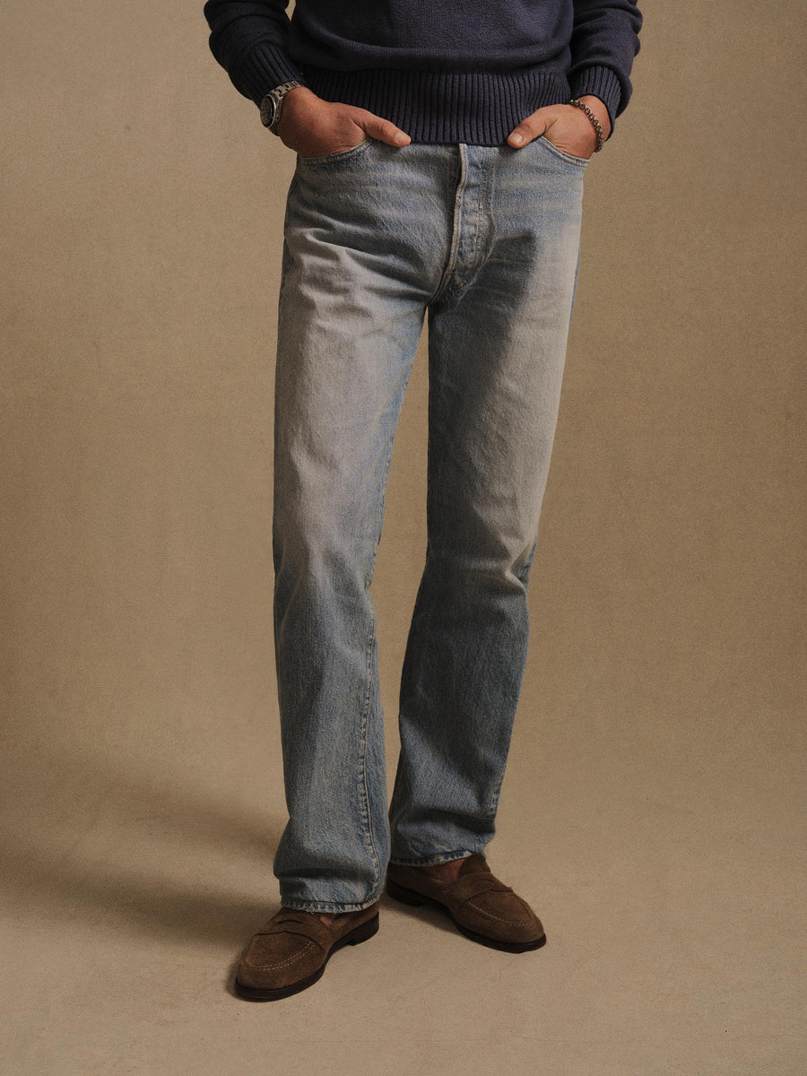 Japanese Loomstate Selvedge Full Saddle Jean