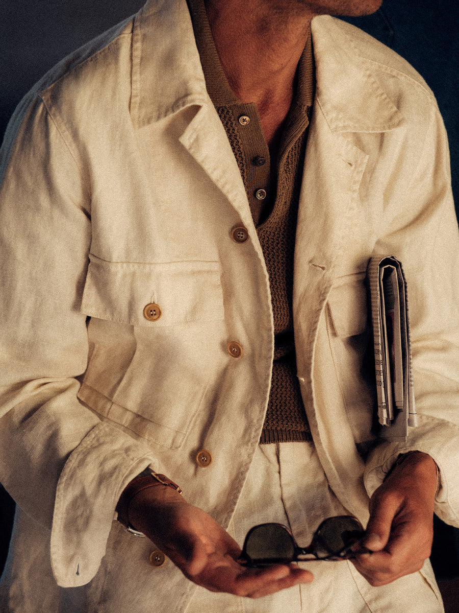 Loomed Linen P-43 Fatigue Shirt