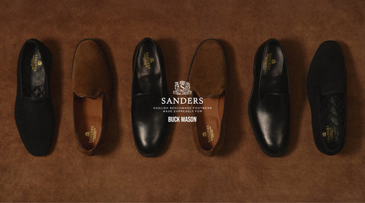 Sanders x Buck Mason Suede Whole Cut Loafer