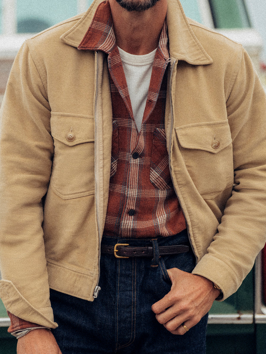 Italian Doeskin Station Jacket