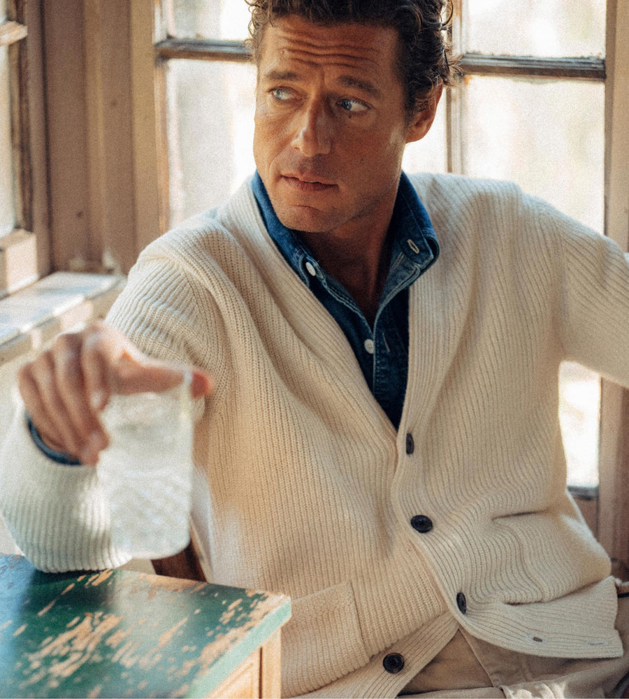 Seafarer Cotton Rib Cardigan